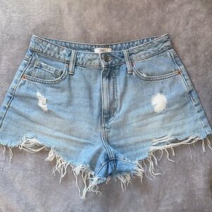 cheeky destroyed jean shorts